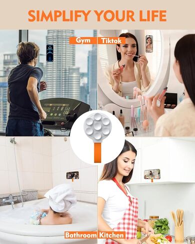 Magnetic Suction Phone Holder for Magsafe - Anti-Slip Hands-Free Magnetic Suction Grip Holder Stand for Tiktok Videos Selfies Shower in Saudi Arabia