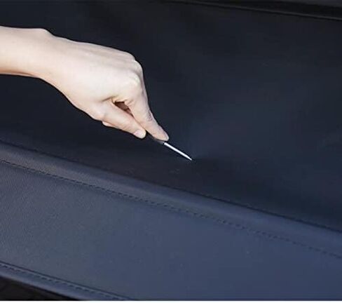 غطاء شحن قابل للسحب متوافق مع كاديلاك XT4 2019-2024 شاشة خصوصية خلفية لتخزين السيارة وصندوق الأمتعة وواقي ظل أمان مضاد للسرقة (نمط ألياف الكربون) in Kuwait