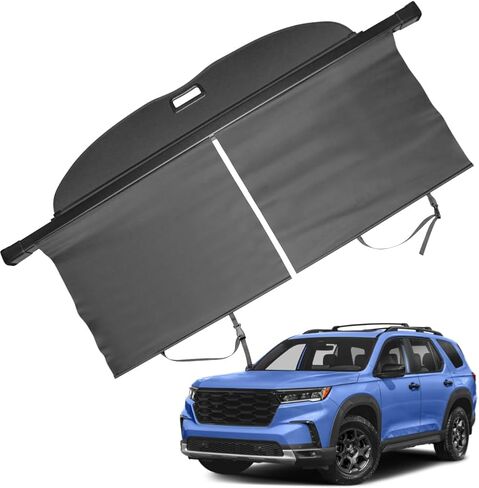 غطاء حقيبة السيارة هوندا بايلوت 2024 2023، غطاء حقيبة السيارة الخلفي القابل للسحب متوافق مع ملحقات هوندا بايلوت 2024 غطاء حماية صندوق السيارة in Kuwait