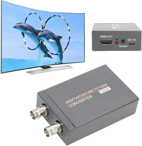 محول محول AHD TVI CVI CVBS إلى HDMI، 720P 1080P 3MP 4MP 5MP 8MP محول صوت فيديو مركب صغير CVBS لشاشة HDTV DVR in Saudi Arabia