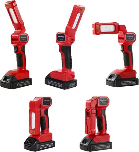 منفاخ إطارات وضاغط هواء ومجموعة إضاءة للعمل، مضخة إطار سيارة لاسلكية 20 فولت مع مقياس ضغط رقمي، بطارية ليثيوم أيون 2.0 أمبير قابلة لإعادة الشحن، ضوء عمل ليثيوم أيون 20 فولت in Kuwait