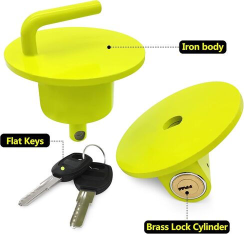 KAYCENTOP Lunette Eye Lock Tow Ring Lock لعيون لونيت من 2-1/2 إلى 3 بوصة، أخضر ساطع in Kuwait