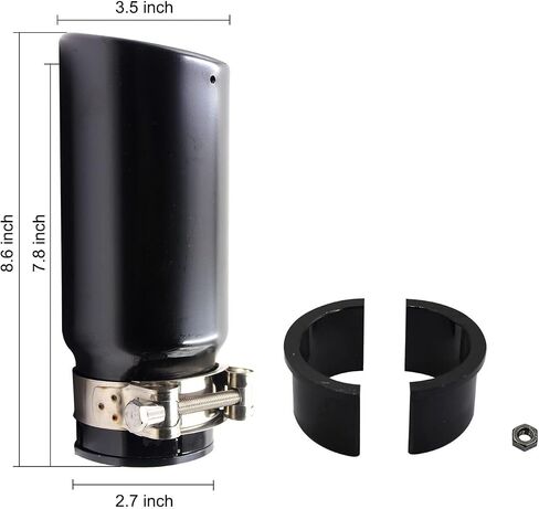 Exha-ust Tip Black For 2005-2023 Toy-ota Tacoma Black Exha-ust Pipe PT932-35180-02 in Saudi Arabia