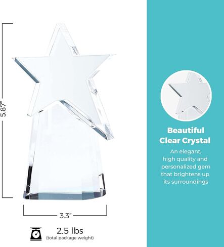 Engraved Pillar of Success Crystal Trophy in Saudi Arabia