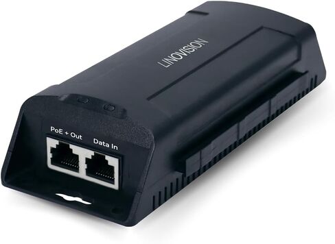 حاقن LINOVISION بمنفذ واحد BT90W PoE، ناقل حركة فائق السرعة 1000 ميجا بت في الثانية/2.5 جيجا، متوافق مع معيار IEEE802.3af/at/bt PD، حاقن POE++ لكاميرا PTZ ذات استهلاك الطاقة العالية، هاتف VoIP in Kuwait