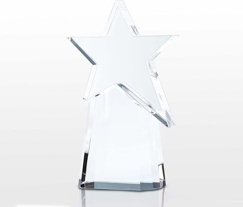 Engraved Pillar of Success Crystal Trophy in Saudi Arabia