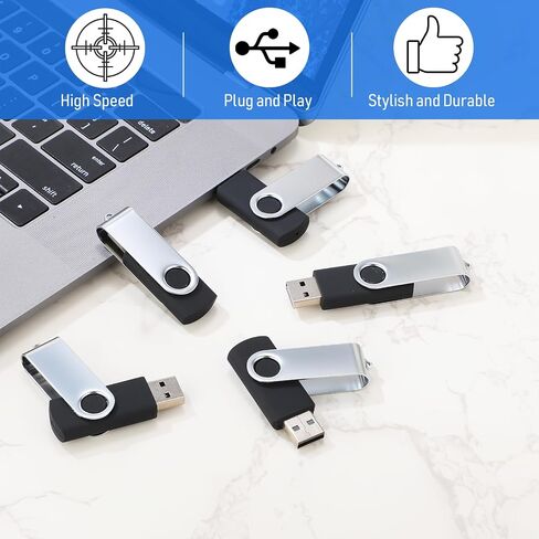 150 Pack USB Flash Drives Bulk 2GB USB Metal Thumb Drives Swivel Thumb Drives USB Drives Portable Thumb Drives for Office School Data Storage Backup in Saudi Arabia