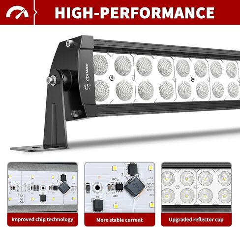 YITAMOTOR LED Light Bar 52 بوصة Light Bar متوافق مع 1997-2006 Jeep Wrangler TJ مع دعامات تثبيت وتشغيل / إيقاف تشغيل الأسلاك تسخير 300W Spot Flood Combo Off Road Lights 12V in Saudi Arabia