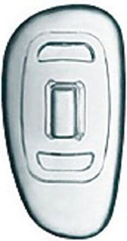 Optical Silicone D-Shaped Nose Pads Nosepads for Reading Prescription Glasses Sunglasses - 15 mm /~ 0.6 '' Push in (10 Pairs) in Kuwait