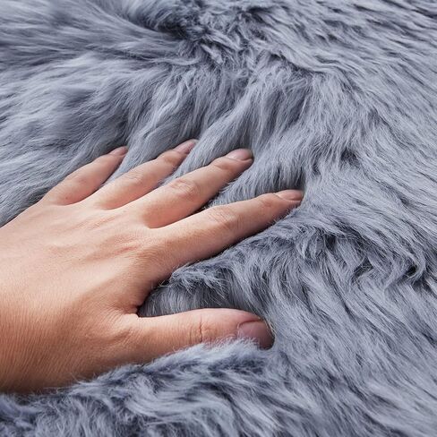 Big Ant Sheepskin Seat Covers, Sleek Design Full Size Car Seat Pad Soft Long Wool Warm Seat Cushion Cover Winter Protector, Universal Fit for Cars Driver Office Home Chair(Beige) in Kuwait