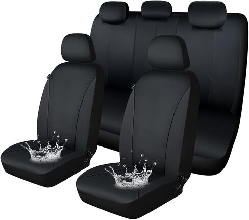 غطاء مقعد السيارة الأمامي المقاوم للماء، واقي مقعد السيارة الأمامي المنخفض الخلفي، أغطية داخلية عالمية للمركبة لشاحنة الدفع الرباعي سيدان، متوافقة مع الوسادة الهوائية in Kuwait