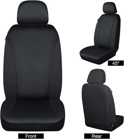 غطاء مقعد السيارة الأمامي المقاوم للماء، واقي مقعد السيارة الأمامي المنخفض الخلفي، أغطية داخلية عالمية للمركبة لشاحنة الدفع الرباعي سيدان، متوافقة مع الوسادة الهوائية in Kuwait