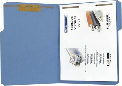 مجلد ملفات أزرق بمثبتات مقاس 2 بوصة | حجم الرسالة - صندوق مكون من 50 | شوكتان | علامة تبويب علوية مقطوعة 1/3 | الموضع 1 و3 | تنظيم الأعمال الورقية والتقارير والملفات القانونية in Kuwait