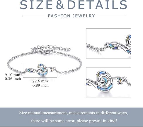 الموسيقى سوار الموسيقى ملاحظة سوار أذن البحر قذيفة التريبل المفتاح الموسيقي سوار الموسيقى تحت عنوان المجوهرات قابل للتعديل سوار الموسيقية ملاحظة هدية للنساء الفتيات in Kuwait