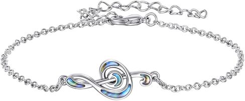 الموسيقى سوار الموسيقى ملاحظة سوار أذن البحر قذيفة التريبل المفتاح الموسيقي سوار الموسيقى تحت عنوان المجوهرات قابل للتعديل سوار الموسيقية ملاحظة هدية للنساء الفتيات in Kuwait