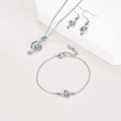 الموسيقى سوار الموسيقى ملاحظة سوار أذن البحر قذيفة التريبل المفتاح الموسيقي سوار الموسيقى تحت عنوان المجوهرات قابل للتعديل سوار الموسيقية ملاحظة هدية للنساء الفتيات in Kuwait