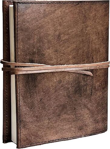jaald 8" Large Leather Journal Handmade Tree of Life Leather Bound A5 Notebook Refillable Diary with Lined Paper Notepad Sketcbook with Stone for women and men Writing pad Gift for Artist Sketch in Kuwait