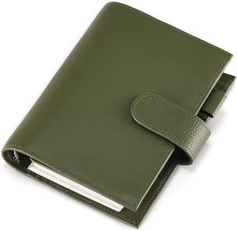 منظم حلقات شخصية من الجلد المحبب بالكامل مع دفتر يوميات بحلقات 30 مم in Kuwait