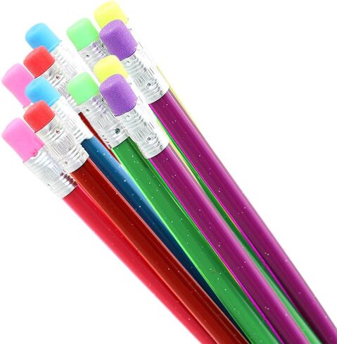 Colorful Magic Bendy Flexible Soft Pencil with Eraser for Children Kids Writing Gift, Pack of 30 (30pcs 18cm Colourful Pencil) in Kuwait
