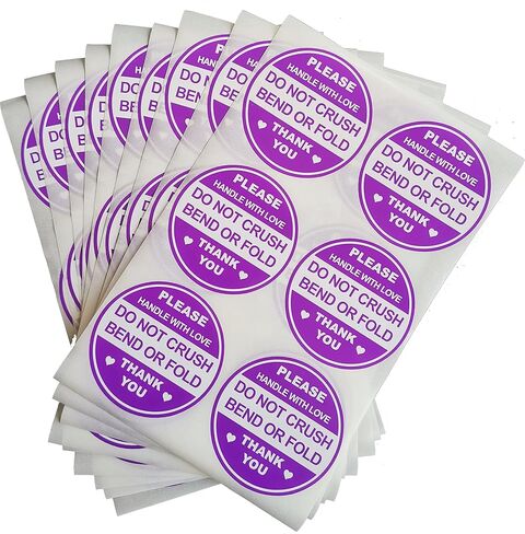 300 قطعة دائرة أرجوانية مقاس 5.08 سم، لا تسحق الانحناء أو الطي، يرجى تسليمها بالحب، شكرًا لك، ملصق لاصق للشحن، مغلف التعبئة البريدية، حقيبة المجوهرات الحالية in Kuwait