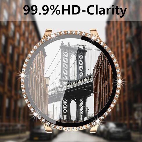 3 عبوات Colaxuyi لساعة Samsung Galaxy Watch 4 مقاس 44 مم مع واقي شاشة من الزجاج المقوى، غطاء حماية كامل من البولي كربونات الصلب الماسي الكريستالي لملحقات Galaxy Watch 4 مقاس 44 مم in Kuwait