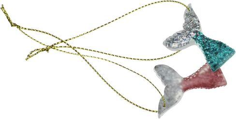 8 قطع من الأصداف البحرية ذات قلم الرصاص من الراتنج مع حبل لتعليق شجرة الكريسماس وحلي الشاطئ وديكور منزلي للزفاف ومشروع الحرف اليدوية بنفسك in Kuwait