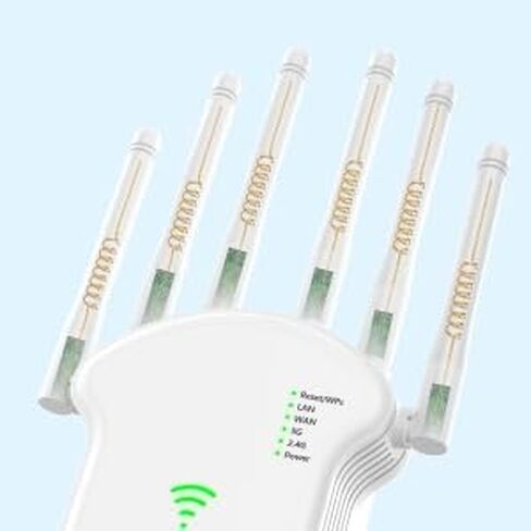 موسع WiFi، مكرر WiFi 1200 ميجابت/ثانية (867 ميجابت/ثانية 5 جيجا هرتز + 300 ميجابت/ثانية 2,4 جيجا هرتز)، معزز WiFi مع وضع مكرر/جهاز توجيه/نقطة وصول، موسع نطاق الإنترنت مع منفذ LAN/WAN، مناسب للمنزل والمكتب. in Kuwait