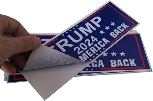 10 عبوات من ملصقات السيارات Trump 2024 Take America Back Car ملصق مضاد للماء لمصد السيارة وخوذة الكمبيوتر المحمول، 3 × 9 بوصات in Kuwait