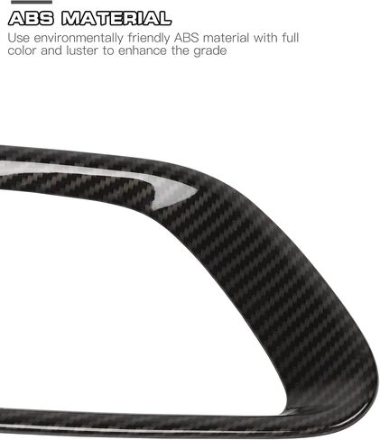 JeCar Front Fog Light Trim Cover Fog Lamp Bezel Exterior Accessories for Jeep Grand Cherokee 2014-2016, Carbon Fiber Finish in Saudi Arabia
