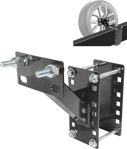 Spare Tire Carrier,Spare Tire Mount for Trailer,Car Accessories Spare Tire Carrier Bracket,Fits 4 & 5 & 6 Lugs Trailer Wheels on 4", 4.5'',4.75'',5'' and 5.5'' Bolt Patterns in Saudi Arabia