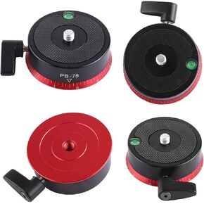 Aluminum Alloy 360° Panorama Ball Tripod Head with Built in Bubble and 3/8 Inch Screw