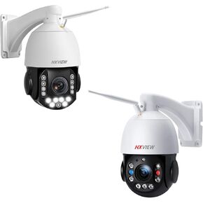 PTZ Security Camera Outdoor with 30X Optical Zoom, 1000FT Night Vision, 8MP 360° WiFi Wireless RTSP IP Camera, Auto Tracking, Person/Vehicle Detection, 2.4/5GHz Wi-Fi, 2-Way Audio