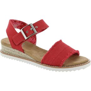 Skechers Bobs Desert Kiss-Adobe Princess Women's Sandal, 6 B(M) US, Red