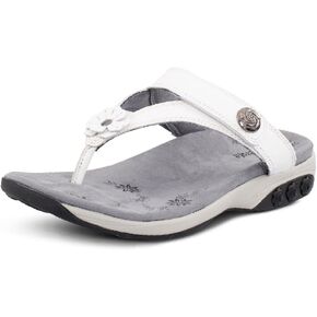 Therafit Jade Women's Adjustable Leather Sandal- for Plantar Fasciitis/Foot Pain