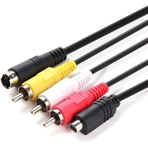 5ft AV A/V Video Video TV-Out Cable Lead متوافق مع Sony Camcorder HandyCam DCR-HC26/E