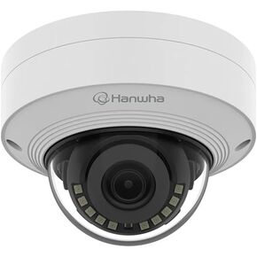 Hanwha QNV-C9011R Q-Series 4K 8MP Vandal Dome POE IP Camera Outdoor, NDAA Compliant, 3mm Fixed Lens 108° Wide View Angle, AI Detection, White, Compatible with Hanwha Wisenet Security IP Camera System