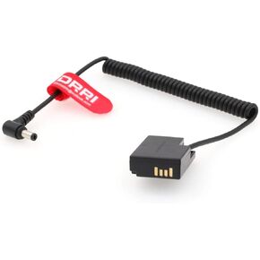 DRRI DR-E18 Dummy Battery to 2.1mm DC Adapter Cable for Rebel SL2 SL3 T6s T6i T7i 77D Canon 77D R8 EOS R100 200D 750D 760D 800D