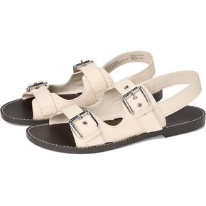 Madewell Women's Indie Double Buckle Sandals Ballet Flat