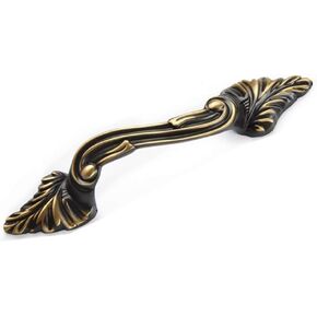 Vintage Cabinet Handles Pulls,Drawer pulls, Retro Single Hole Pure Brass Handle Furniture Accessories(Size:128mm) (128mm) (Size : 128mm)