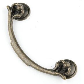 Vintage Cabinet Handles Pulls,Drawer pulls, 2PC 40 * 120mm Cabinet Furniture Knobs Retro Metal Kitchen Drawer Hardware Cupboard