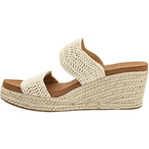 Corkys Footwear Women's Clueless Two Strap 2.5 بوصة-تصميم حزام عصري وأنيق ، مريح وخفيف الوزن ، وأسافين صيفية متينة للأزياء متعددة الاستخدامات