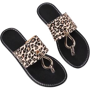 Verdusa Women's Summer Colorblock Thong Sandals Open Toe Slip on Slippers