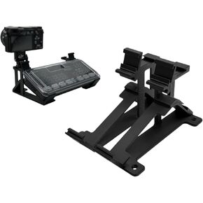 Combo Stand for ATEM Mini Series & Multiple Cold Shoe Attachment Slots (6), Easy Install, Slide On Design, Rubber Feet, DeckSaver/Cover Compatible