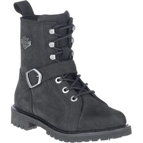 HARLEY-DAVIDSON FOOTWEAR Women's Lornell 6" Lace W/Strap Motorcycle Boot