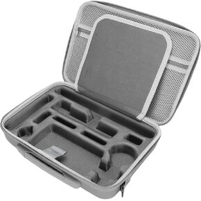 Gugxiom Carry Case for Insta360 X5 Accessories, PU Leather Hard Shell Carrying Travel Case Storage Shoulder Bag, for 114cm Selfie Stick, Bullet Time Handle, Battery, Charging Hub