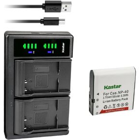 Kastar LTD2 USB Battery Charger Replacement for Minolta MND50 48 MP / 4K Ultra HD, Minolta MN40WP 48MP Dual Screen Waterproof, Minolta MN53Z 16MP 53X Optical Zoom Wi-Fi Bridge Camera