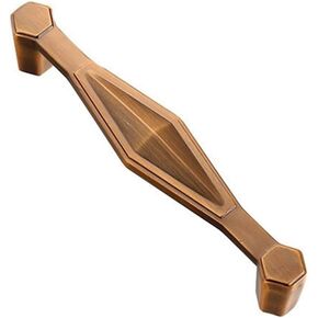 Vintage Cabinet Handles Pulls,Drawer pulls, Handles Drawer Dresser Kitchen Retro Pulls Wardrobe Cupboard Furniture Handles Bathroom Hardware Pull (Color:Brass,Size:S)