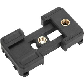 Hot Shoe Phone Tripod Mount Adjustable Clamp with 1/4 Inch Screw Holes Non Slip Portable Holder for Smartphones Cameras Lighting Equipment
