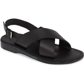Elan Buckle - Leather Thick Strap Sandal - Womens Sandals