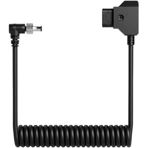 Atomos D-Tap to DC 16-Inch Locking Cable Connector Barrel Coiled for Monitor and Recorders and Male-to-Female Connectivity for Monitor and Recorders (Black)